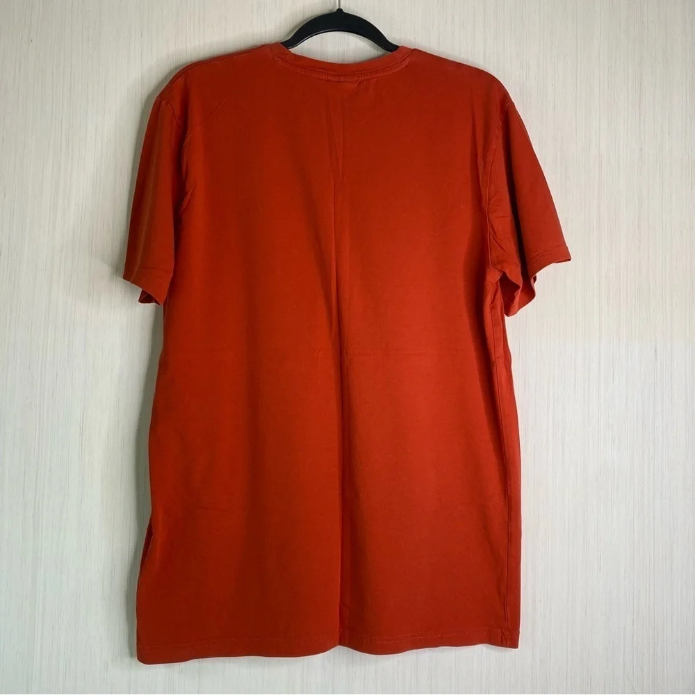 Gymshark Shark Head Infill Men’s Shirt Sleeve T-Shirt Orange Medium - Picture 2 of 6